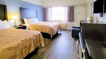 Iron/ironing board, free WiFi, bed sheets, alarm clocks