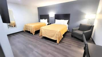 Iron/ironing board, free WiFi, bed sheets, alarm clocks