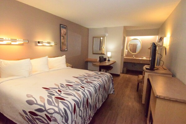 In-room safe, desk, blackout drapes, free cribs/infant beds