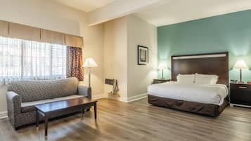 Premium bedding, pillow-top beds, blackout curtains, iron/ironing board