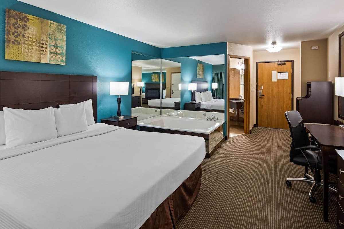 Blackout drapes, iron/ironing board, rollaway beds, free WiFi