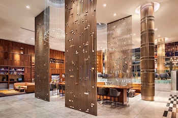 Lobby lounge at Sheraton Grand Los Angeles