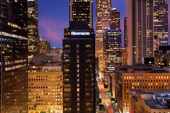 Hotel Exterior at Sheraton Grand Los Angeles