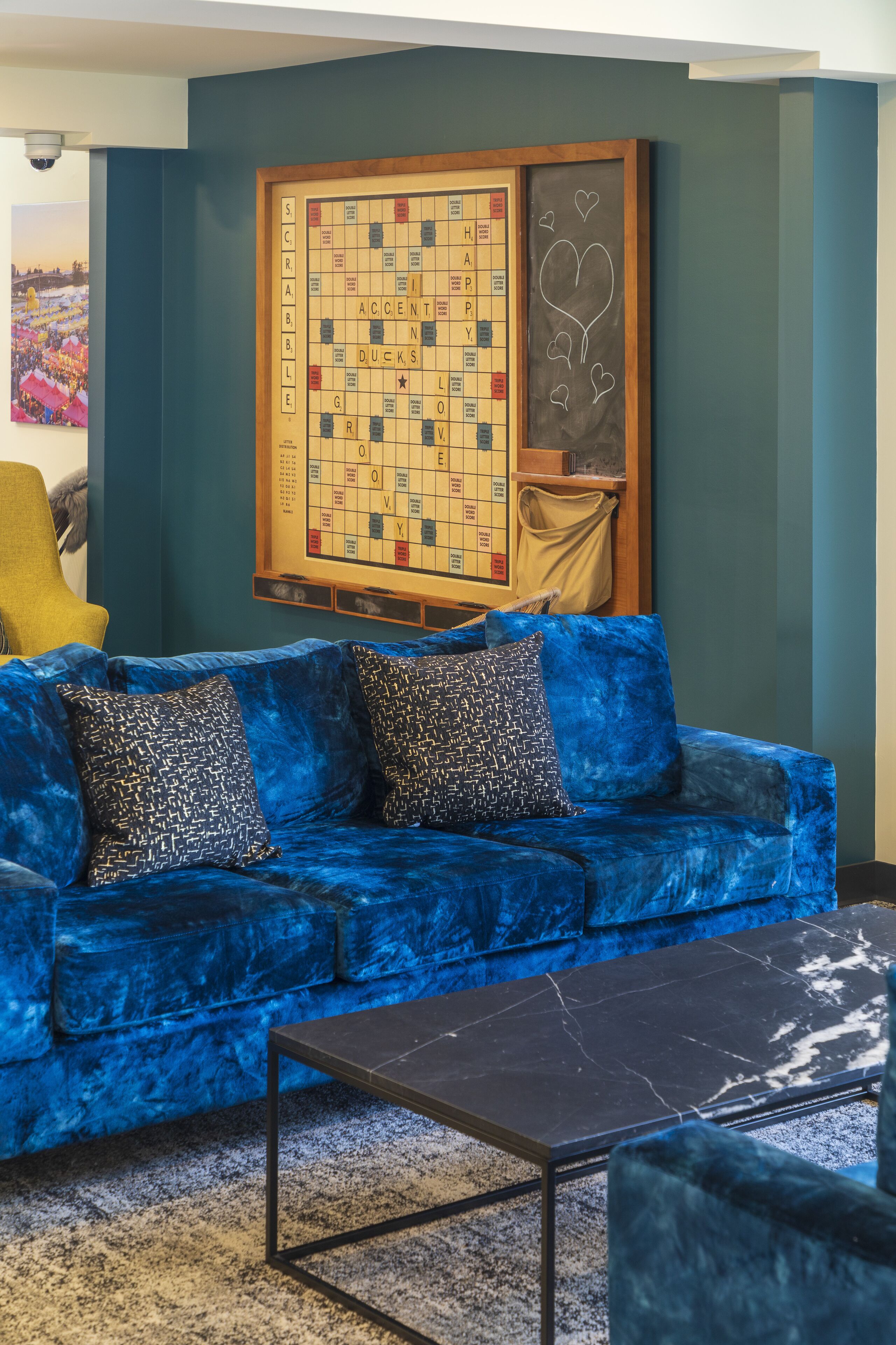 Sala de estar en el lobby