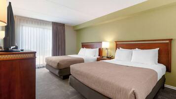 Standard Room 2 Queen Bed, Non Smoking | Egyptian cotton sheets, premium bedding, down comforters, desk