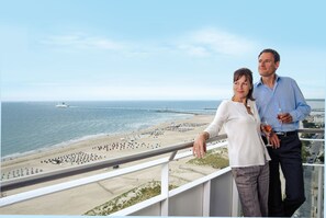 Superior Room, Sea View, Corner | View from room - Hotel Neptun (Rostock)