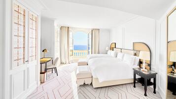 Chambre Premium, 2 lits doubles, vue mer | 1 chambre, literie de qualité supérieure, couette en duvet d'oie
