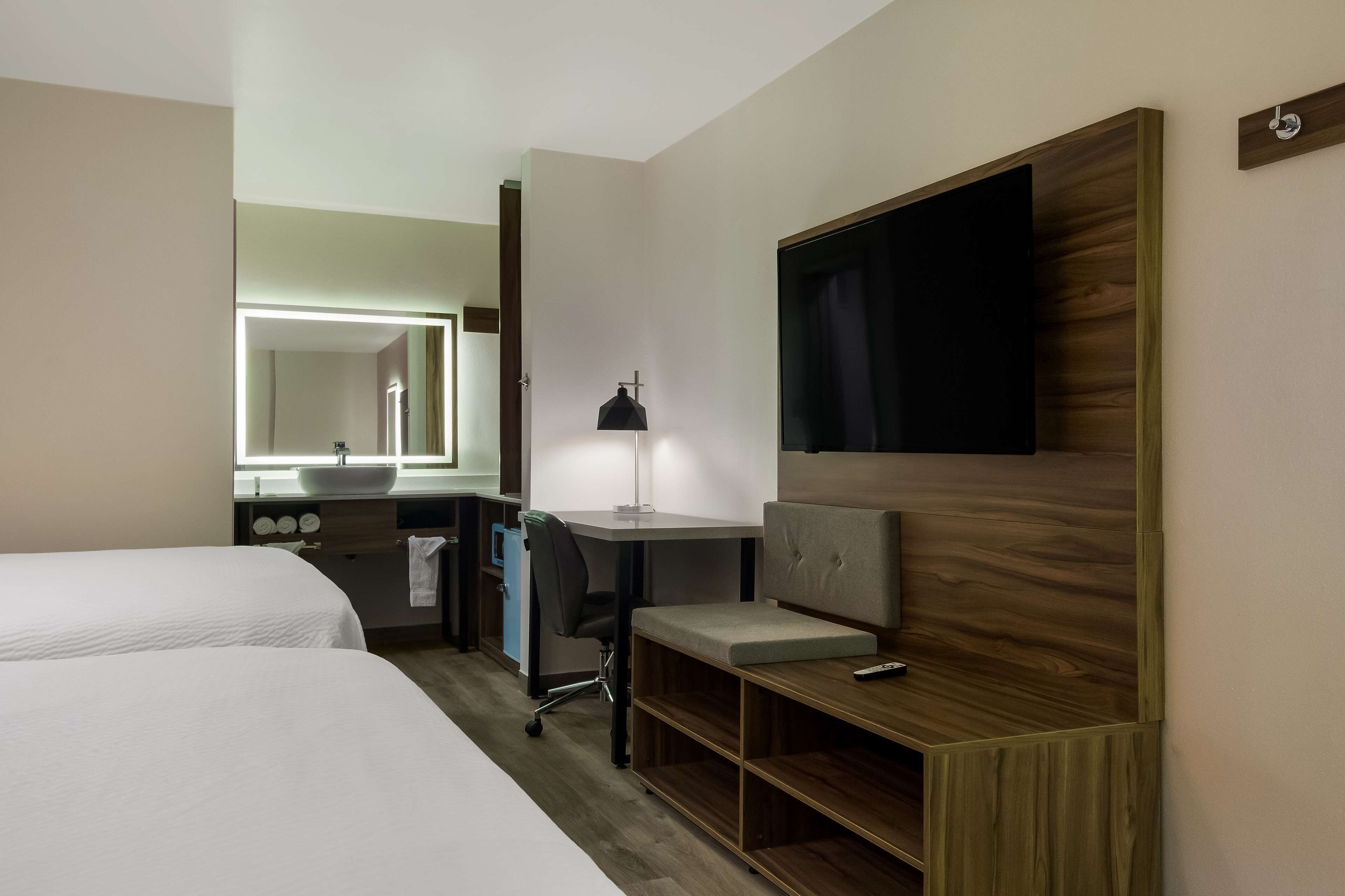 Suite, 2 Queen Beds, Non Smoking | Pillowtop beds, desk, laptop workspace, blackout drapes