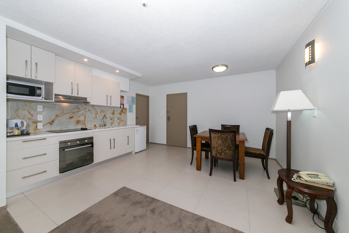 two-bedroom family room | living area | 32-inch tv with cable channels