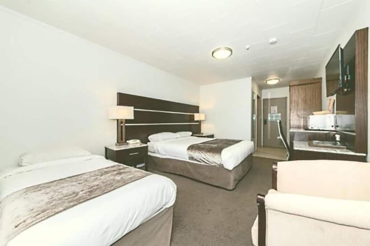 Desk, laptop workspace, iron/ironing board (on request), WiFi (free)