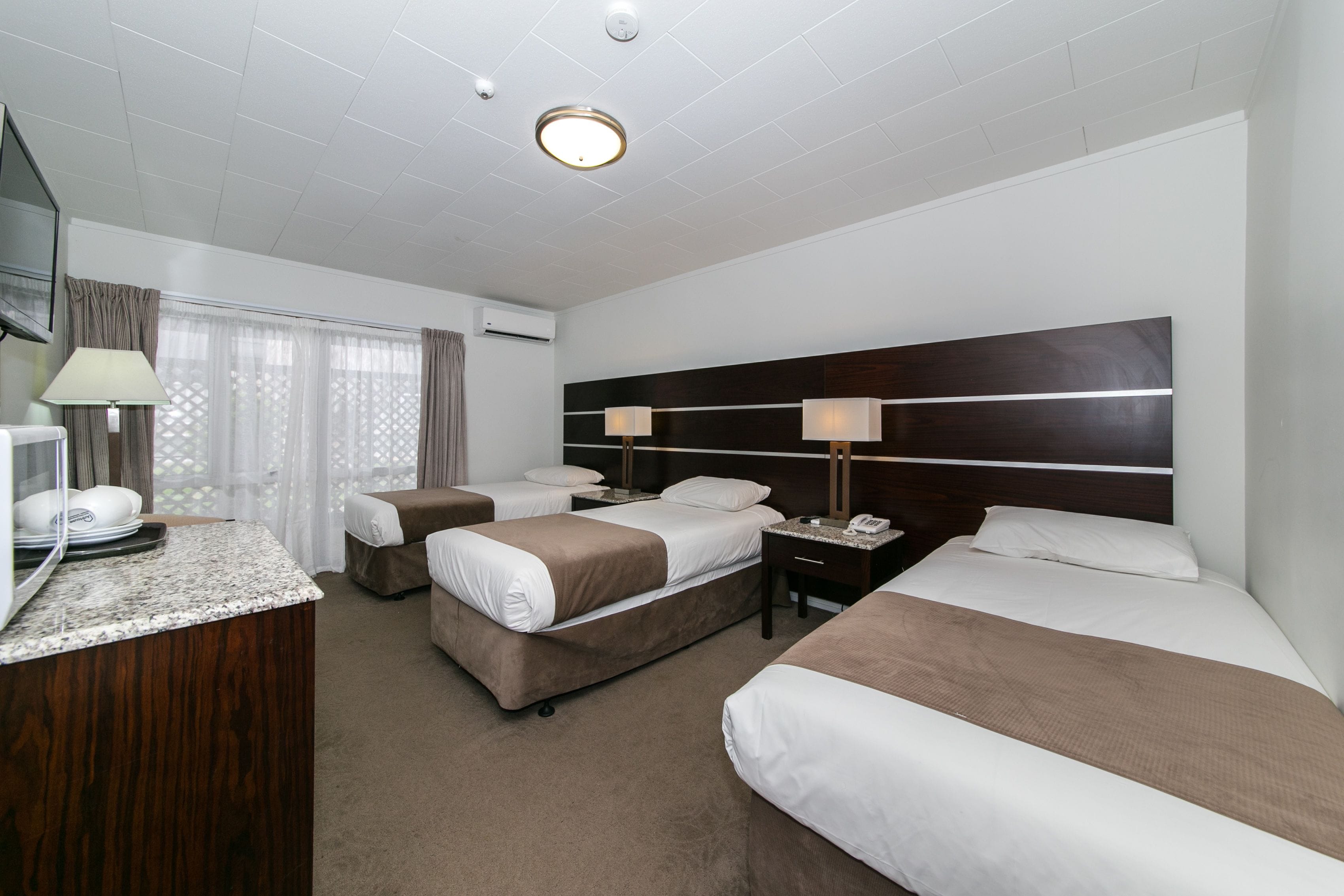 1 bedroom, desk, laptop workspace, iron/ironing board