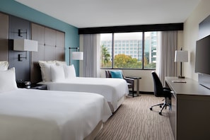 Premium bedding, pillow-top beds, in-room safe, desk