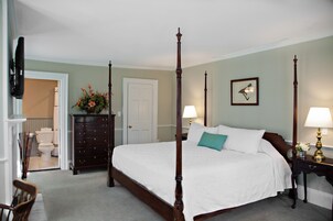 Historic Main Inn, 1 King, No Pets | Individually decorated, individually furnished, desk, iron/ironing board