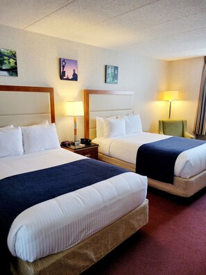 Double Beds Accessible Non-Smoking, No Pets | 1 bedroom, pillow-top beds, desk, laptop workspace