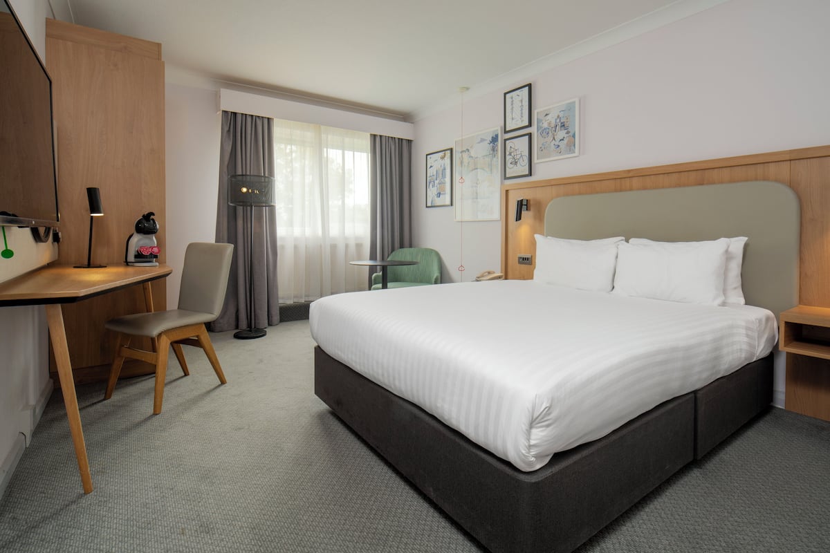 Zimmer, 1 Doppelbett, barrierefrei | Allergikerbettwaren, Zimmersafe, Schreibtisch, Verdunkelungsvorhänge
