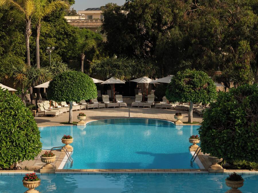 Indoor pool, seasonal outdoor pool, pool umbrellas, sun loungers