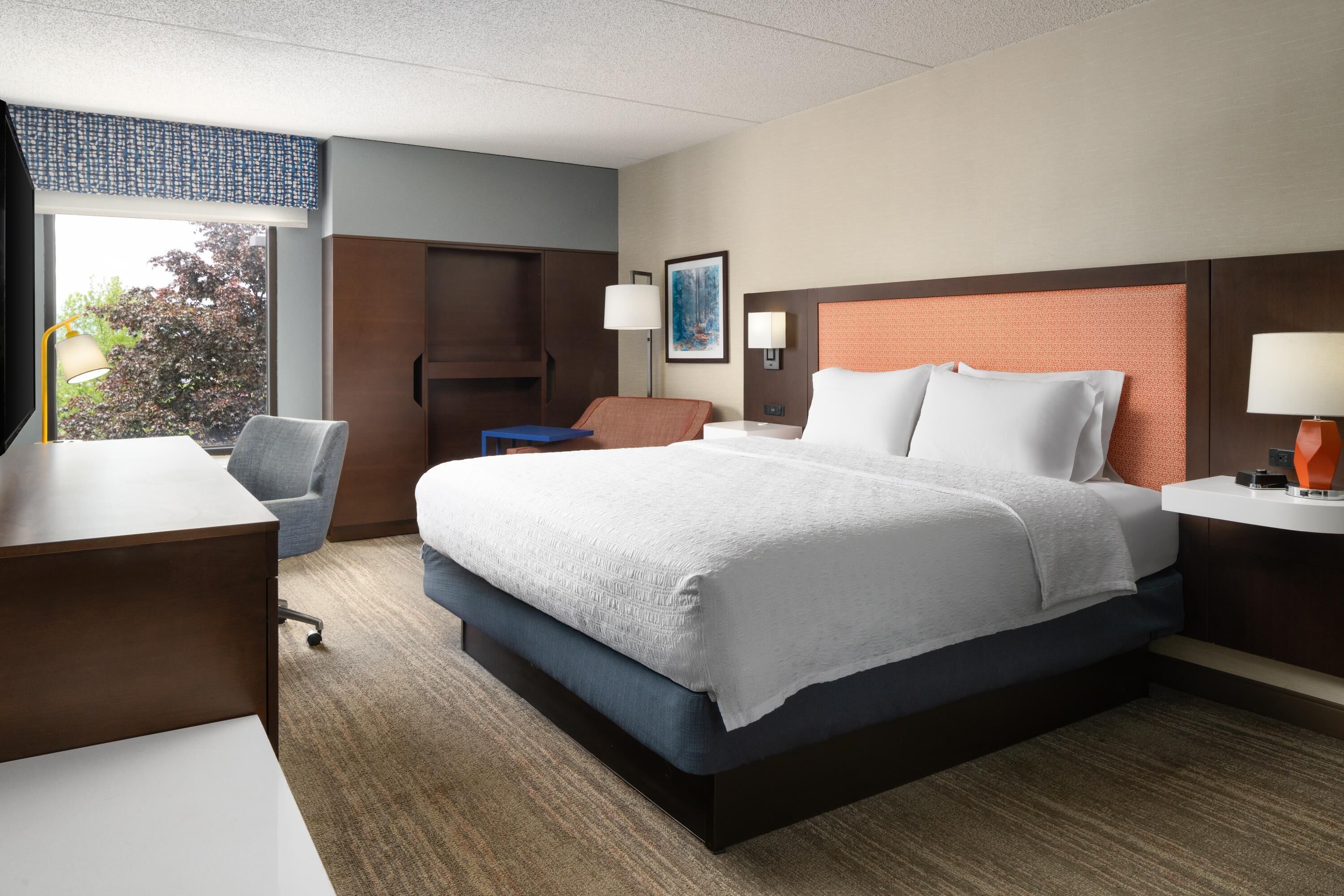 standard room, 1 king bed, non smoking | desk, iron/ironing board, free wifi, alarm clocks