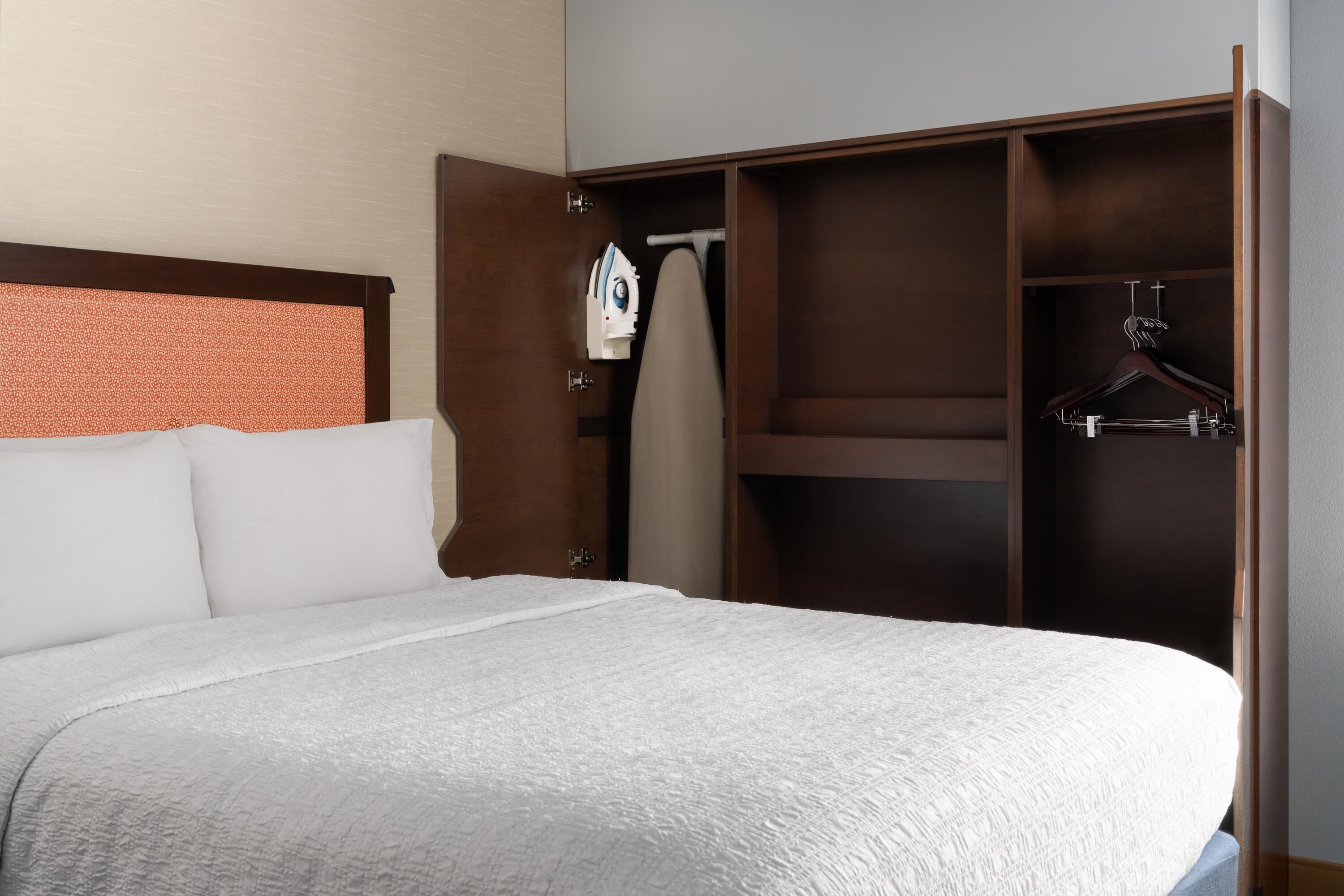 room, 2 queen beds, refrigerator & microwave | desk, iron/ironing board, free wifi, alarm clocks