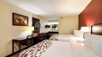 Standard Room, 2 Double Beds (Smoke Free) | Blackout drapes, cribs (free), WiFi (free), bed sheets