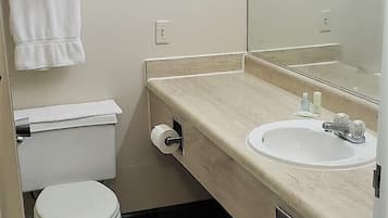 Free toiletries, hair dryer, towels
