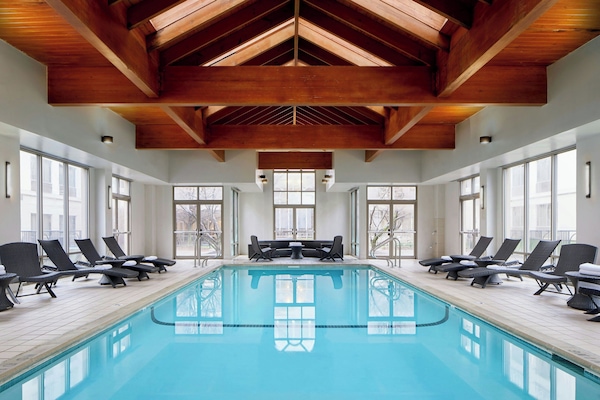 Indoor pool, open 6 AM to 11:00 PM, sun loungers