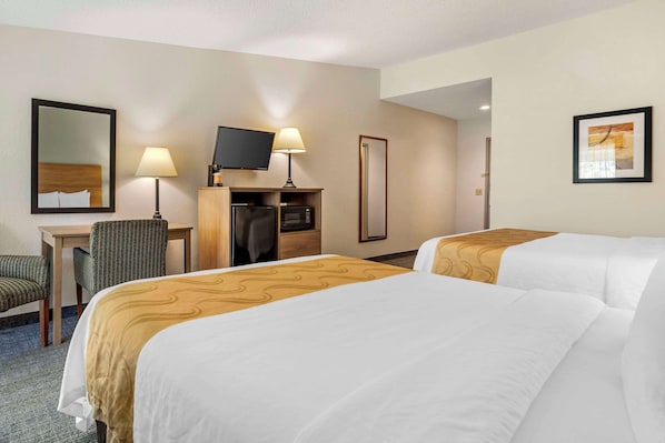 Hypo-allergenic bedding, in-room safe, individually decorated