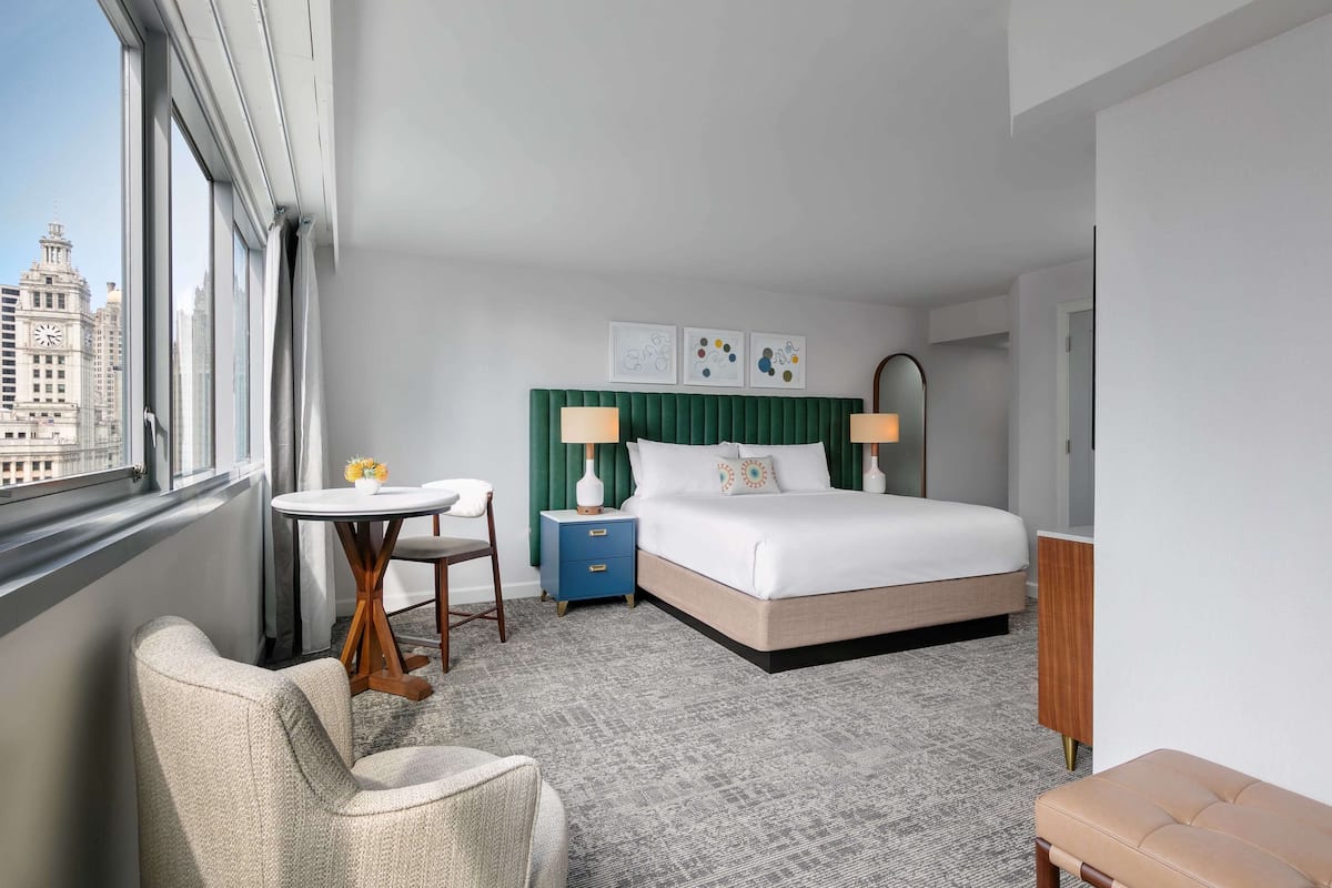 Hypo-allergenic bedding, down duvets, pillow-top beds, in-room safe