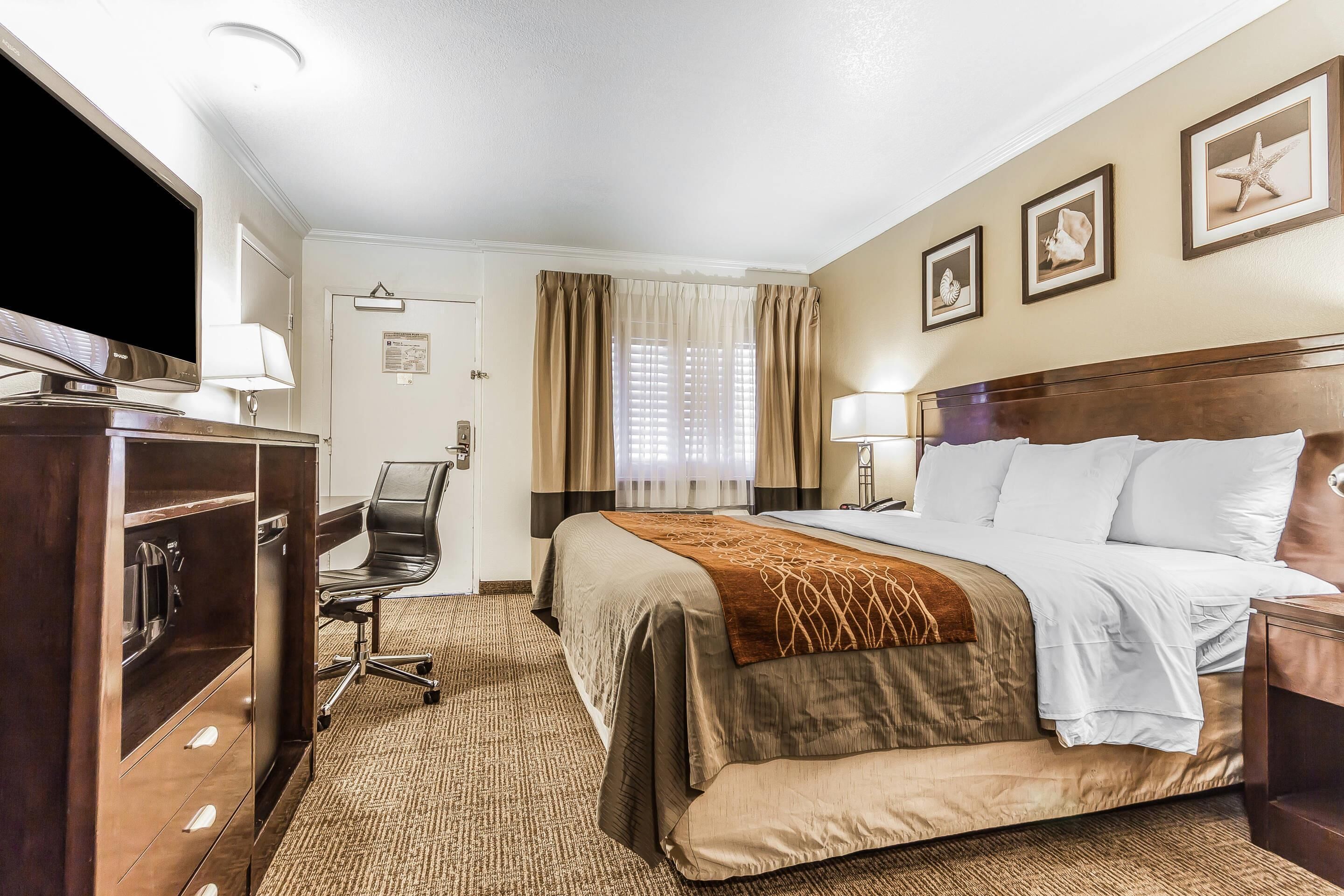 Standard Room, 1 King Bed, Non Smoking | Desk, iron/ironing board, free cribs/infant beds, rollaway beds