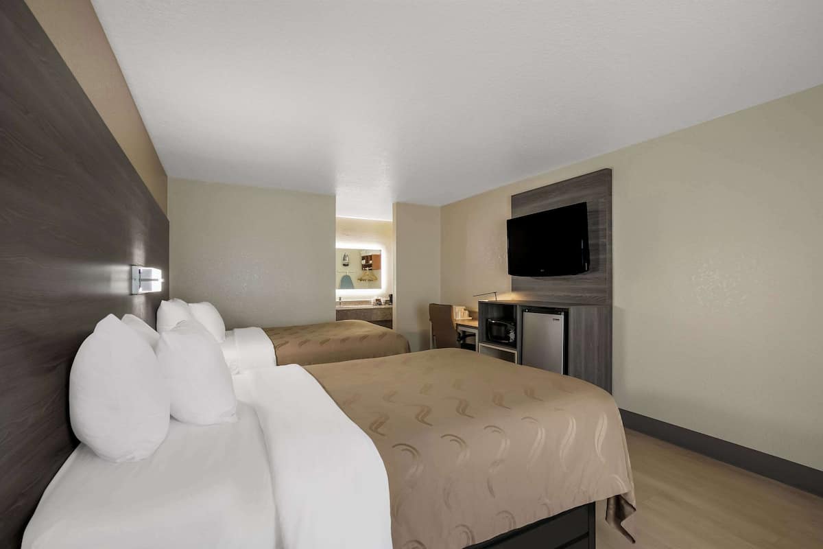 Standard Room, 2 Double Beds | Premium bedding, desk, blackout drapes, soundproofing
