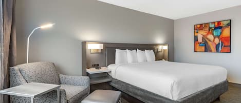 Habitació estàndard, 1 llit de matrimoni gran, no fumadors, frigorífic i microones | Roba de llit d'alta qualitat i caixa forta a l'habitació