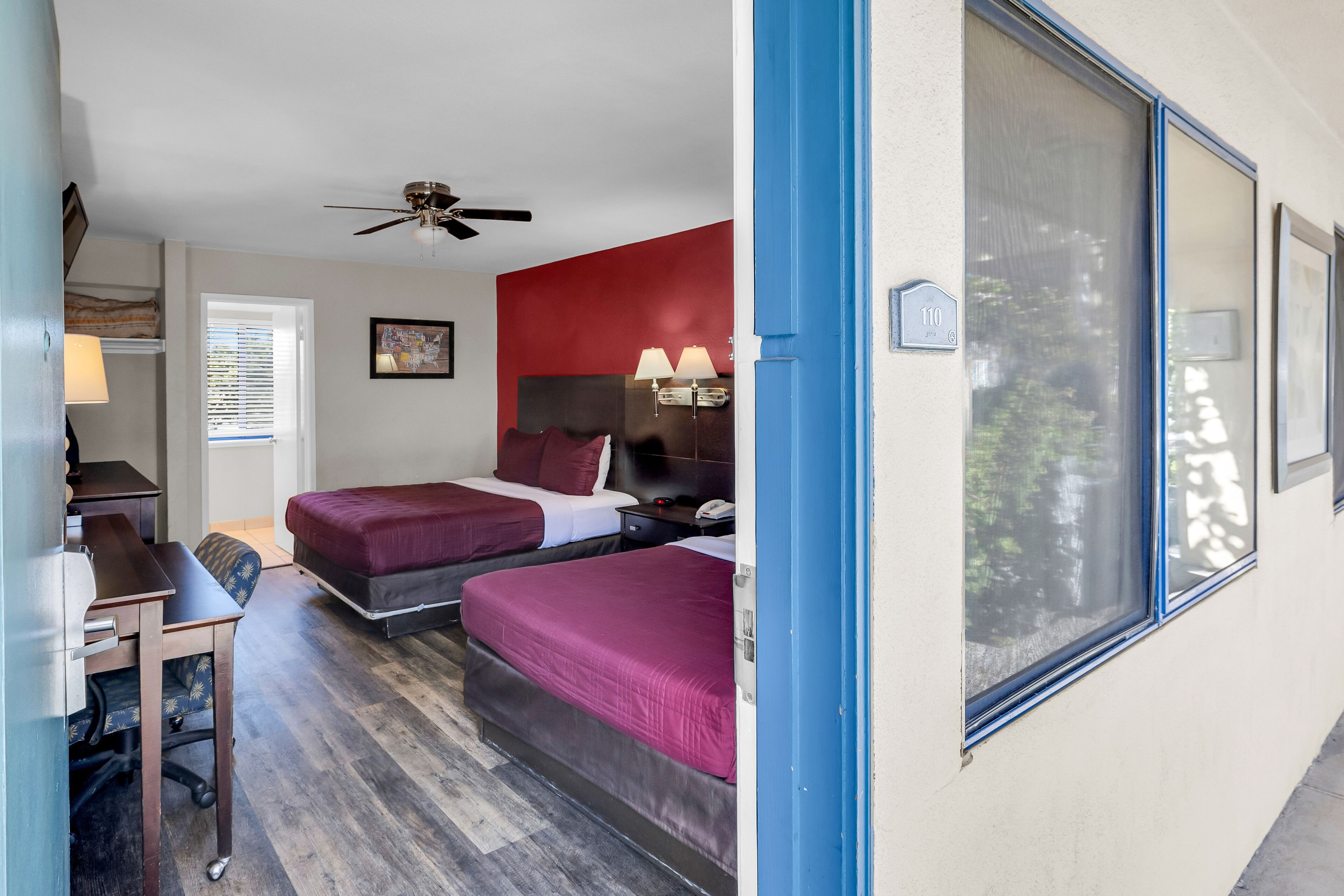 standard room, 2 queen beds | 1 bedroom, premium bedding, individually furnished, desk