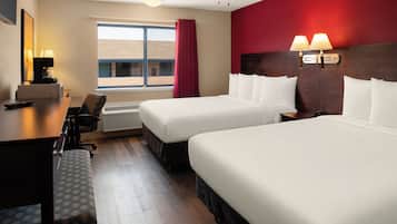 Standard Room, 2 Queen Beds | Premium bedding, individually furnished, desk, laptop workspace