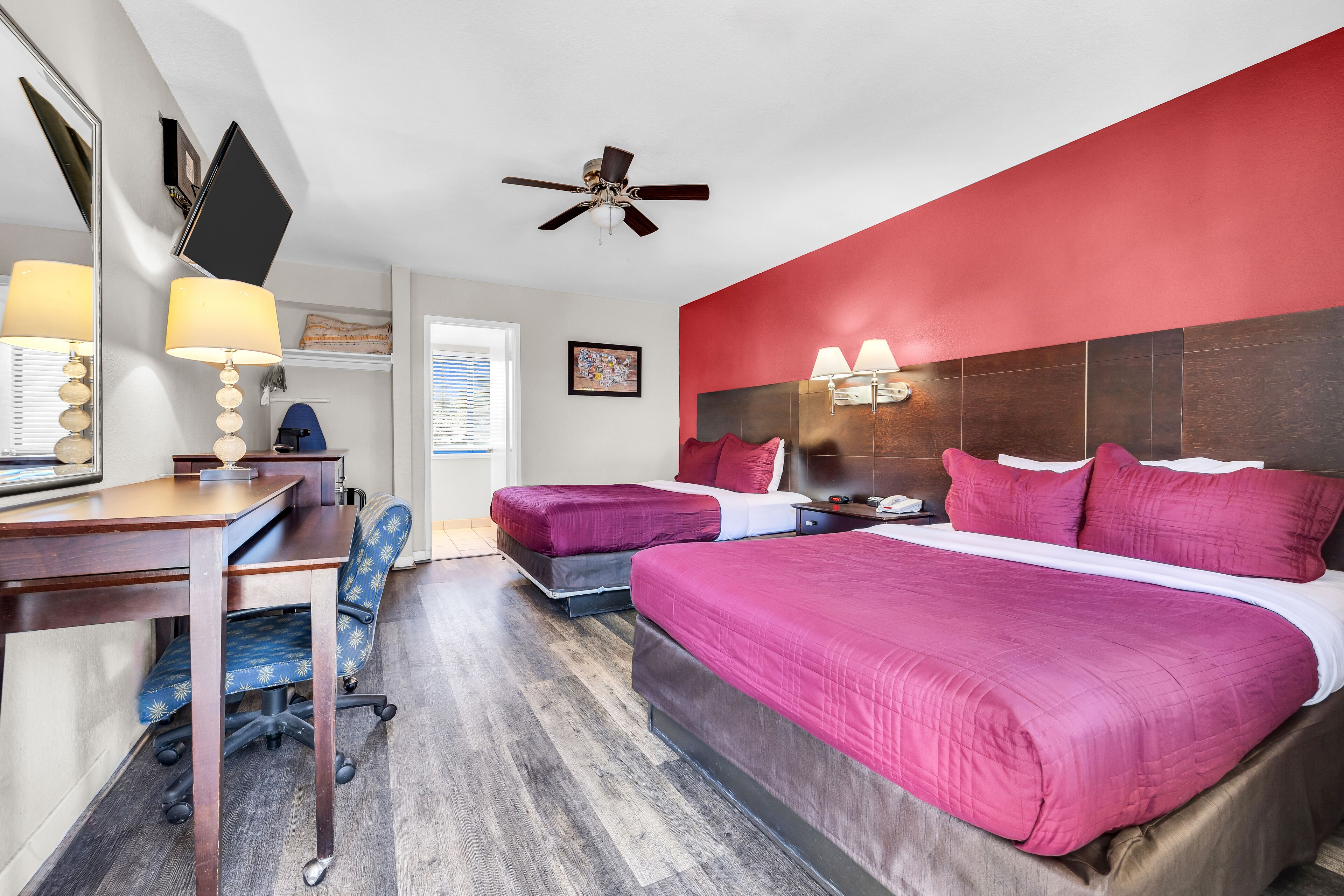 standard room, 2 queen beds | 1 bedroom, premium bedding, individually furnished, desk