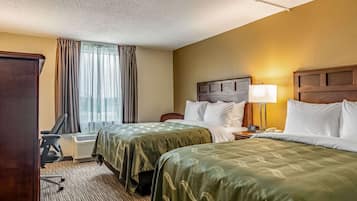 Standard Room, 2 Queen Beds, Non Smoking | Desk, iron/ironing board, free cots/infant beds, rollaway beds