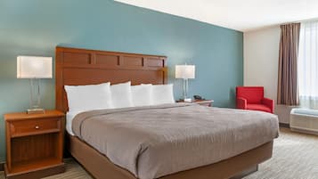 Room, 1 King Bed, Accessible, Non Smoking (Roll-In Shower) | Desk, iron/ironing board, free cribs/infant beds, rollaway beds