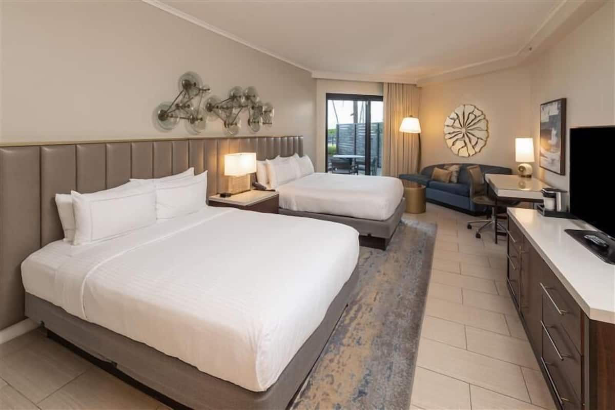 Premium bedding, pillow-top beds, in-room safe, desk