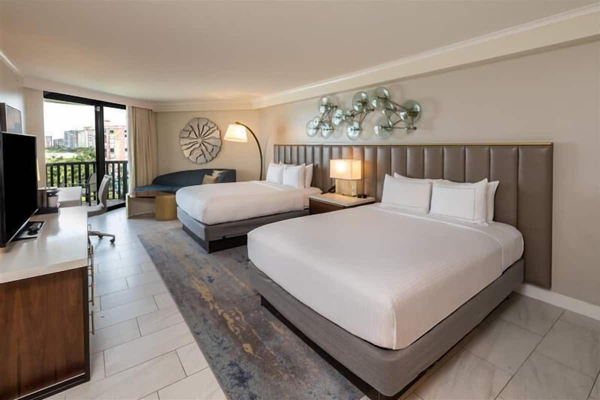 Premium bedding, pillow-top beds, in-room safe, desk