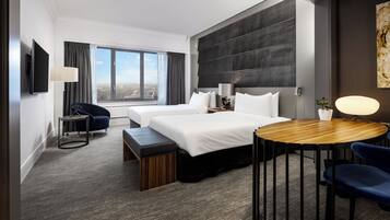 Panorama Twin kamer | Hypoallergeen beddengoed, een minibar, een kluis op de kamer, een bureau