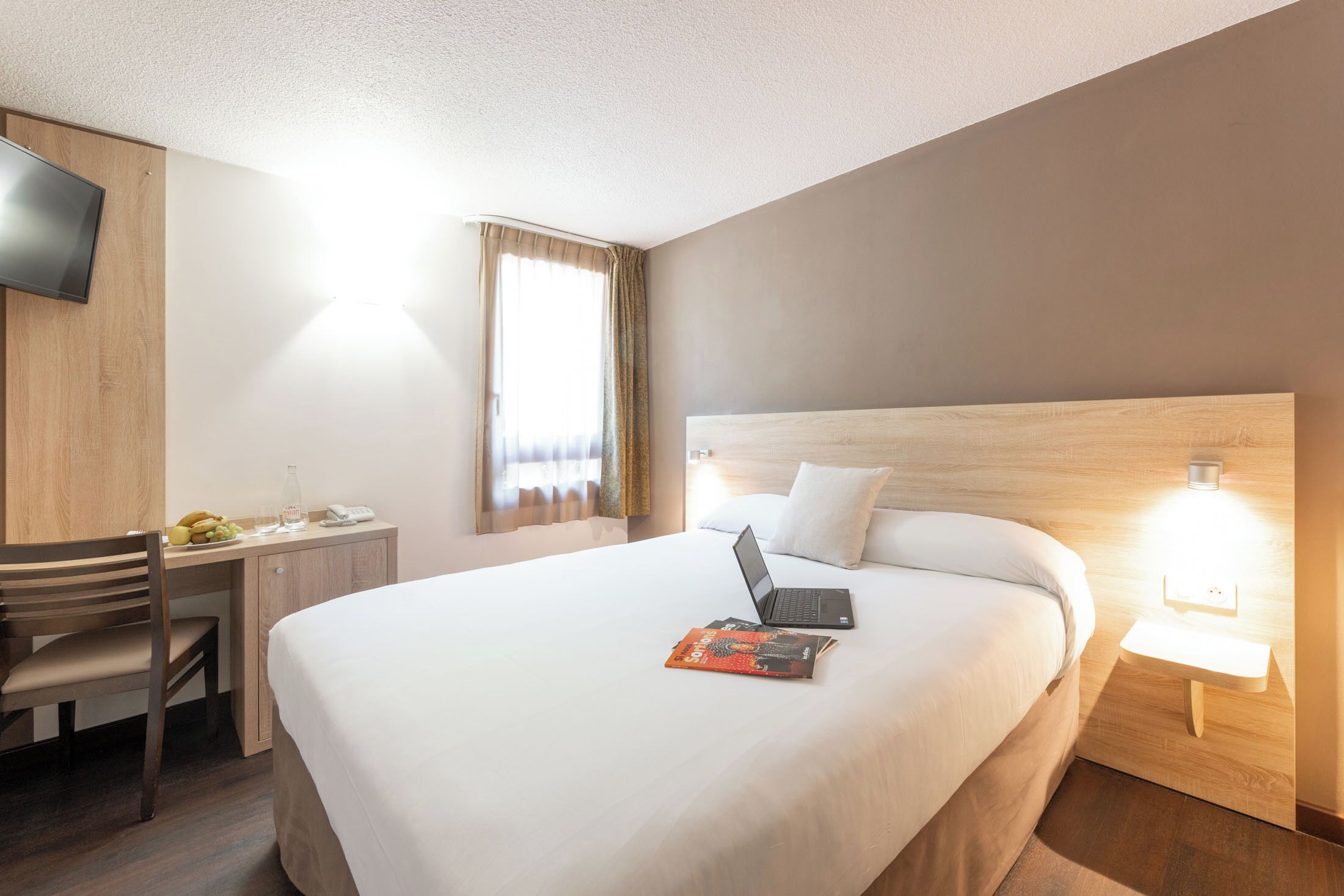 double room | desk, blackout curtains, soundproofing, iron/ironing board