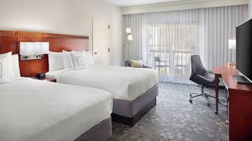 1 bedroom, premium bedding, desk, blackout curtains