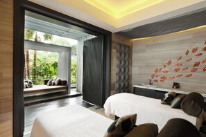 Phòng trị liệu đôi, bồn tắm thủy lực, phòng xông hơi 