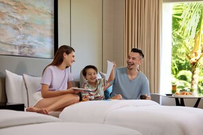Phòng Premium, 2 giường đôi, ban công | Bộ đồ giường cao cấp, chăn bông, nệm có lớp đệm bông 