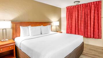 Room, 1 King Bed, Non Smoking | Desk, iron/ironing board, free WiFi, bed sheets