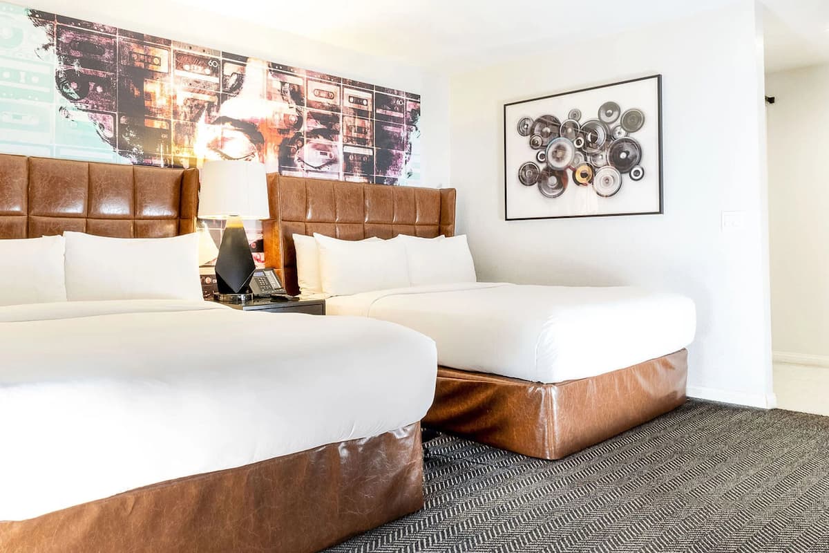 Signature Suite, 2 Queen Beds, Mobility Accessible | 1 bedroom, Egyptian cotton sheets, premium bedding, pillowtop beds