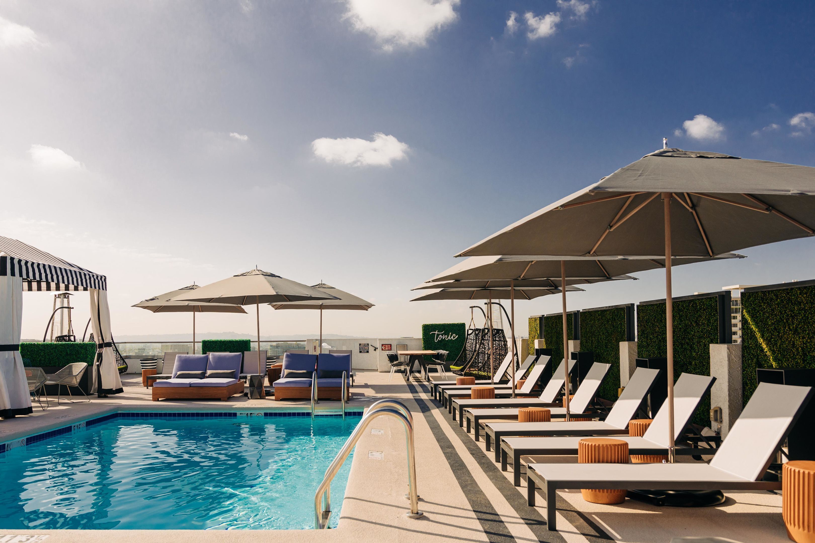 Outdoor pool, cabanas (surcharge), sun loungers