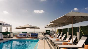 Outdoor pool, pool cabanas (surcharge), pool loungers