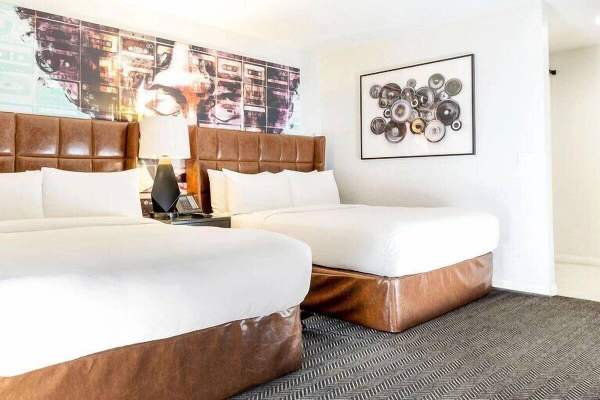 Signature Suite, 2 Queen Beds, Mobility Accessible | Egyptian cotton sheets, premium bedding, pillowtop beds, in-room safe