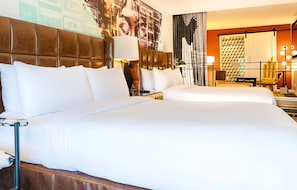 Signature Suite, 2 Queen Beds, Balcony | Egyptian cotton sheets, premium bedding, pillow-top beds, in-room safe