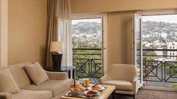 Suite, 1 King Bed (Hollywood Hills View) | Premium bedding, down duvets, minibar, in-room safe