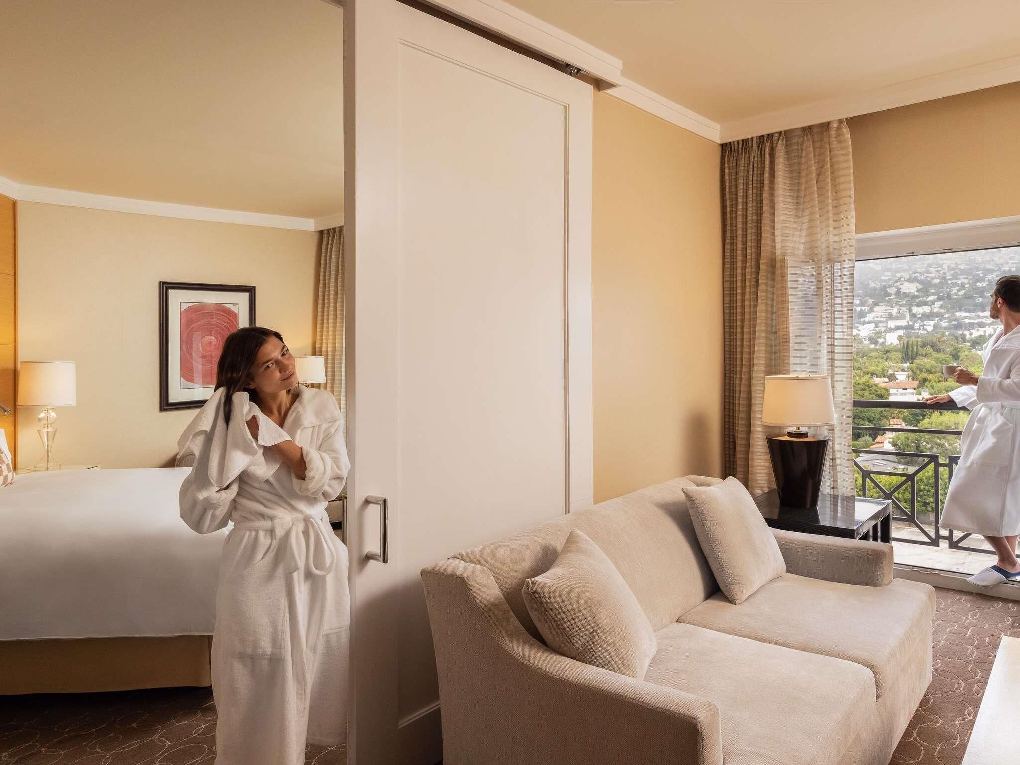 Suite, 1 King Bed (Hollywood Hills View) | Premium bedding, down comforters, minibar, in-room safe